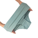 1 Pack Soft Cotton Briefs Women High Waist Panties Ladies Solid Color Women's Full Coverage Plus Size Lingerie M-2XL Intimates
