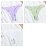 3PCS/Set Seamless G-string Panties Women Underwear Female Underpants Low Waist Thong Sexy Lingerie Seamless Sports Panties