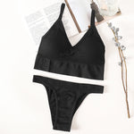 Women Seamless Bra Set Low Rise Brazilian Panties Wire Free Sports Bra Brassiere Sexy Lingerie Female Underwear Set