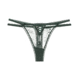 Seamless Invisible Female G-String Hollow Out Thin Belt Lady T-pants Sexy Cross-straps Thong Transparent Lace Women's T-back