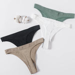 M-XL Women's Thongs Seamless G-string Brazilian Panties Sexy Underwear Cotton Briefs Low Waist Thongs Ladies Lingerie