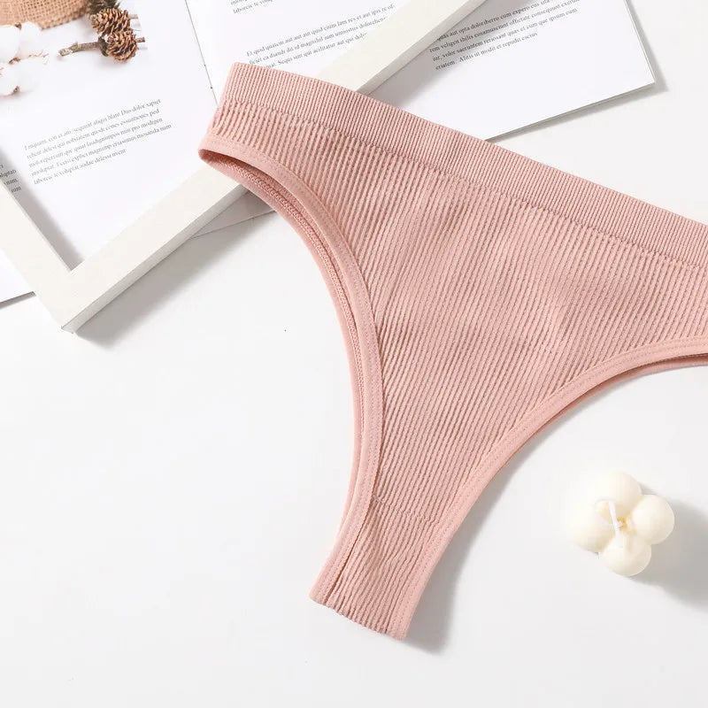 Women Panties Seamless Briefs For Womens Sexy Lingerie Shapewear Bottoms Female Underpants Pantys Low Rise Thongs Underwear M-L