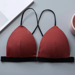 Front Closure Bra Wireless Bras For Women Sexy Lingerie Deep V Bralette Brassiere Seamless Underwear Soft Padded Intimates
