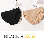 2Pcs/Set Seamless Panties Women Stretch Brief Panty Low Rise Underwear Sexy Female Full Coverage Underpants Lingerie
