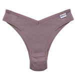FINETOO Women's Cotton Panties Ladies Sexy V Waist Brazilian Underwear Female T-Back Briefs Panty M-XL Girls Intimates Lingerie