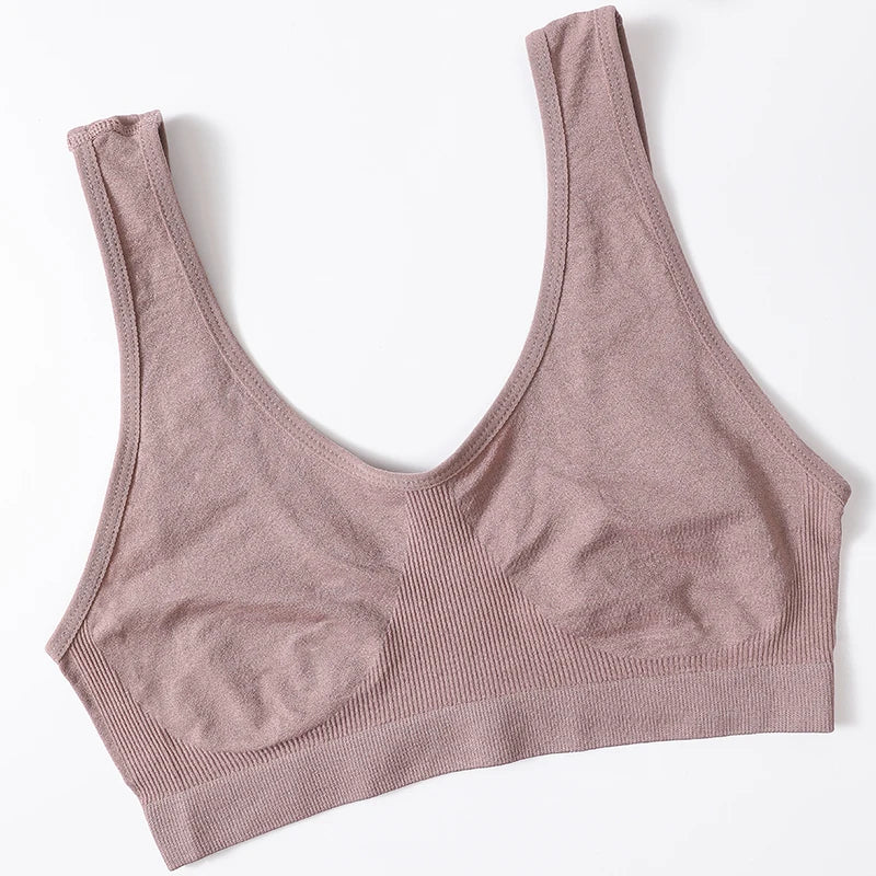 Women Seamless Tube Top Underwear Wireless Bra Low Back Sexy Lingerie Comfort Unlined Crop Top Sleeveless Solid Bra Tops