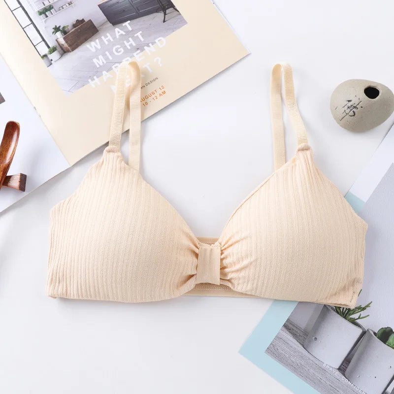 Wire Free Bras For Women Push-Up Bra Sexy Lingerie Padded Bra Top Seamless Underwear Solid Color Brassiere Intimates