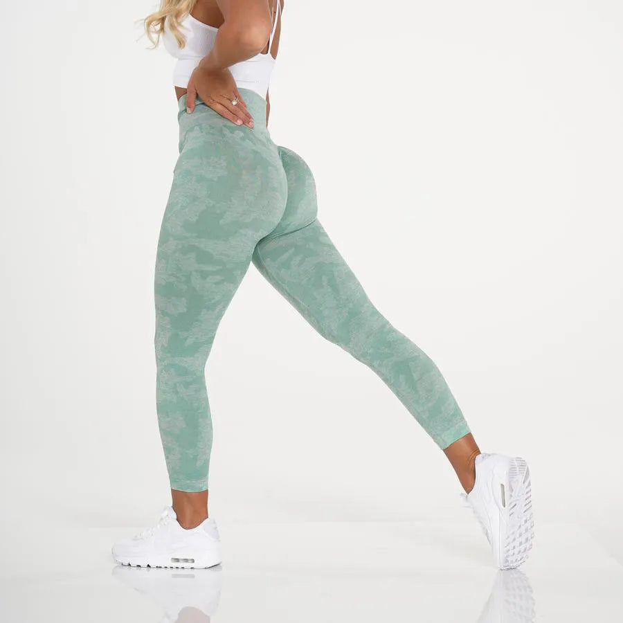 Camo Seamless Leggings Women High Waist Yoga Pants Scrunch Butt Sports Leggings Booty Fitness Tights Gym Leggings Sportswear