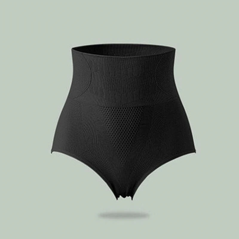 High-Waisted Seamless Shaping Panties for Women Breathable Honeycomb Mesh Tummy Trimmer Hip Lifter Control Briefs