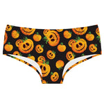 Halloween Pumpkin Skull Printed Lady T-pants Thin Breathable Ice Silk Women's Underpants Comfortable Seamless Female Knickers