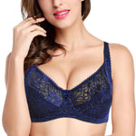 Bras For Women Adjusted-straps Underwire Bra Sexy Womens Underwear Lace Bralette Lingerie Top Large Size B C D DD E F Cup