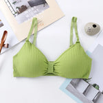 Wire Free Bras For Women Push-Up Bra Sexy Lingerie Padded Bra Top Seamless Underwear Solid Color Brassiere Intimates