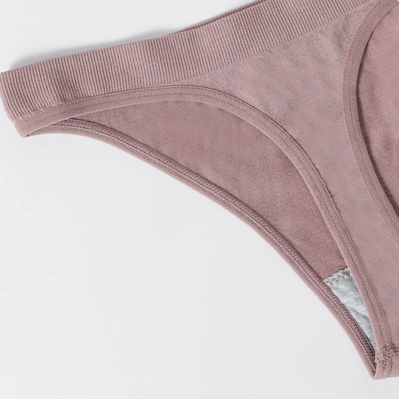 M-XL Women's Thongs Seamless G-string Brazilian Panties Sexy Underwear Cotton Briefs Low Waist Thongs Ladies Lingerie