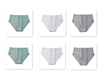 6Pcs/Set Women High Waist Cotton Briefs Breathable Panties Seamless Edge Comfort Underwear Solid Color Soft M-2XL Intimates