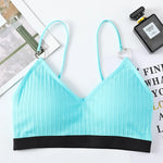 Women Padded Bras Top Seamless Bra Tank Top No Rims Underwear Summer Tube Top Female Sexy Lingerie Backless Brassiere