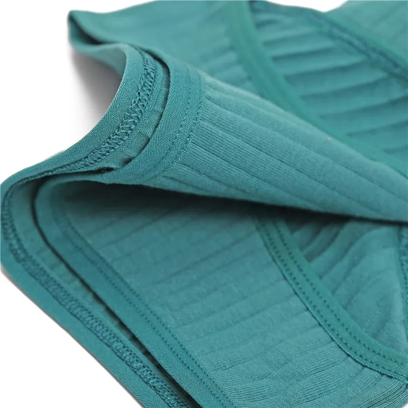 FINETOO 3PCS/Set Women's Underwear Cotton Panty Sexy Panties Female Underpants Solid Color Panty Intimates Women Lingerie M-2XL