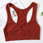Seamless Bras For Women Bra Tops Wirefree Brassiere Unlined Deep Vneck Bra Comfort LingerieBralette Top Female Underwear