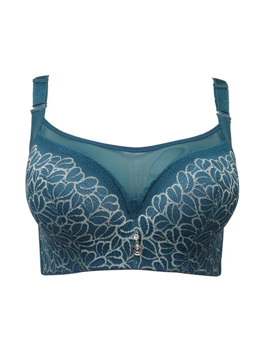 Women sexy lace bra big size Super Push Up bra anti emptied brassiere underwear Intimates lingerie 75 80 85 90 95 100 105 B C D