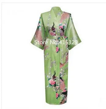 2015 Silk Bathrobe Women Satin Kimono Robes For Women Floral Robes Bridesmaids Long Kimono Robe Bride Silk Robe Dressing Gown