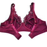 Womens Lace Bras Ladies Floral Unpadded Sexy Lingerie Underwire Plus Size Brassiere Tops Underwear B C D DD E F Cup