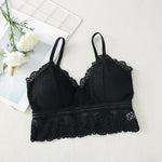 Lace Bralette Women Bras Tube Top Sexy Lingerie V Neck Crop Tops Underwear Cropped Bra Female Tank Crop Top