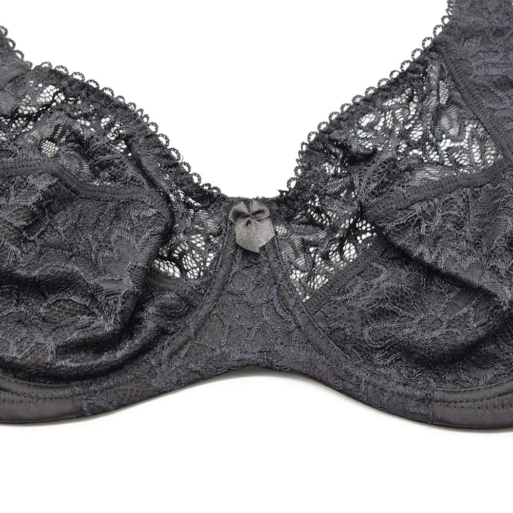 Bras For Women Adjusted-straps Underwire Bra Sexy Womens Underwear Lace Bralette Lingerie Top Large Size B C D DD E F Cup