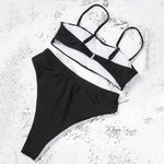 ZTVitality Sexy Bikinis Solid Push Up Bikini 2021 Hot Sale Padded Bra Straps High Waist Swimsuit Female Swimwear Women Biquini