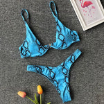High Cut V-bar Underwired Bikini Women Swimsuit Female Micro Thong Swimwear Two-pieces Bikini Set Push Up Bathing Suit Swim Lady