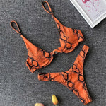 Sexy Neon V-bar Underwired Bikini 2025 Female Ribbed Swimsuit Women Thong Swimwear Two-pieces Bikini set Push up Bathing Suit