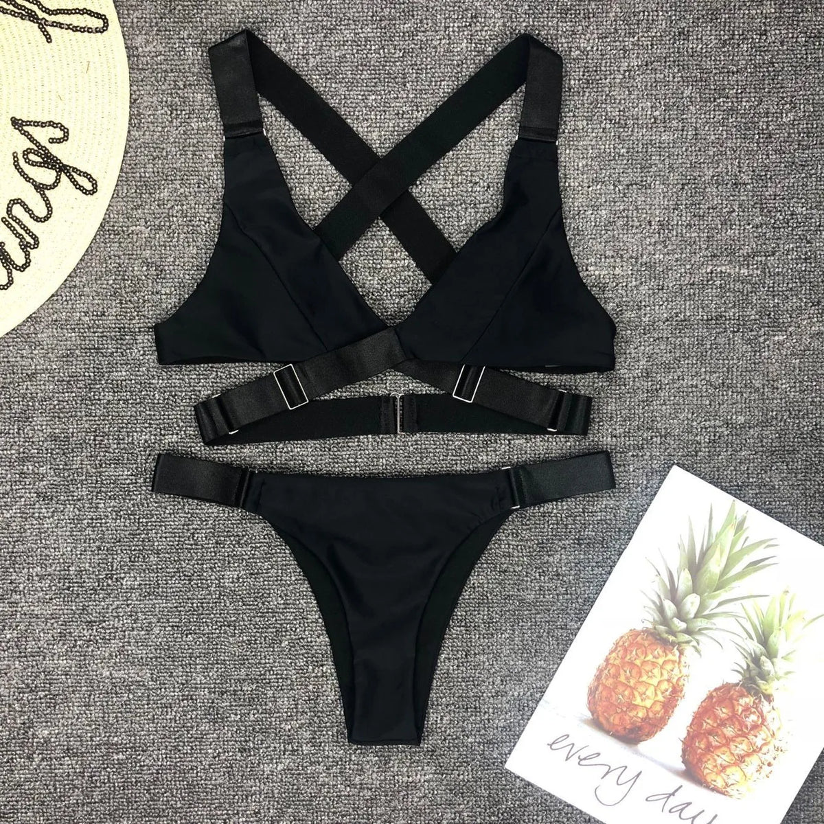 Sexy Adjustable Buckle Bandage Vevlet Bikini 2026 Women Swimsuit Female Bikinis Swimwear Two Pieces Bikini set Bathing Suit Swim