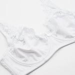 Womens Lager Bosom Lace Bralette Ladies Floral Unpadded Bra Sexy Lingerie See through Underwired Plus Size Brassiere Top