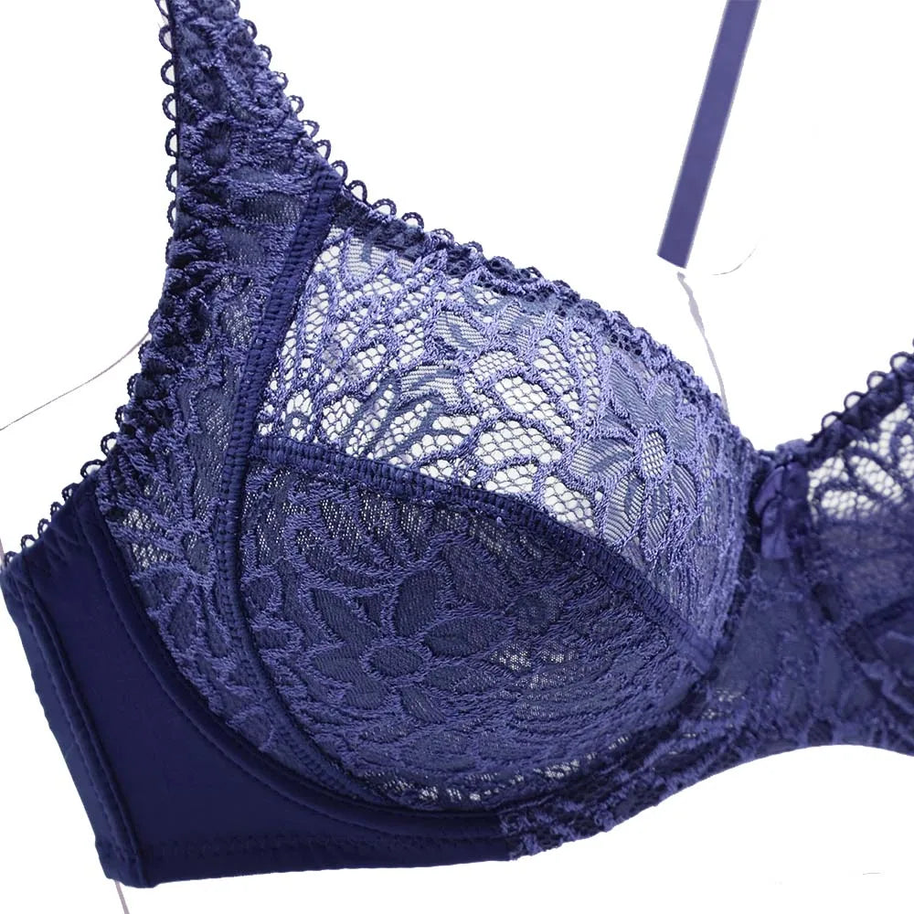 Bras For Women Adjusted-straps Underwire Bra Sexy Womens Underwear Lace Bralette Lingerie Top Large Size B C D DD E F Cup