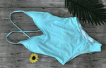 2026 V Neck Scrunch Butt Female Swimwear One Piece Swimsuit Women Backless Monokini Sexy High cut Bathing Suit Swim Bodysuit