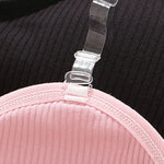 Strapless Bra Tube Top Women Crop Top Non-wire Invisible Bra 3/4 Cup Underwear Sexy Lingerie Cotton Bandeau Bra Removable Pads