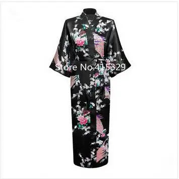 2015 Silk Bathrobe Women Satin Kimono Robes For Women Floral Robes Bridesmaids Long Kimono Robe Bride Silk Robe Dressing Gown