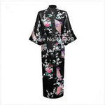 2015 Silk Bathrobe Women Satin Kimono Robes For Women Floral Robes Bridesmaids Long Kimono Robe Bride Silk Robe Dressing Gown