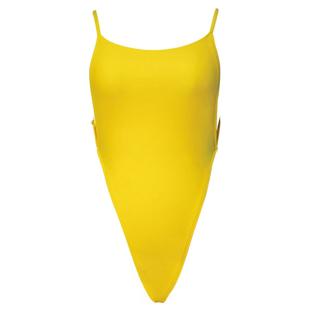 2025 Sexy Sparkling Shiny Women Swimwear One Piece Swimsuit Female High Cut Monokini Backless Bather Bathing Suit Swim Bodysuit