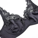 Womens Lace Bras Ladies Floral Unpadded Sexy Lingerie Underwire Plus Size Brassiere Tops Underwear B C D DD E F Cup