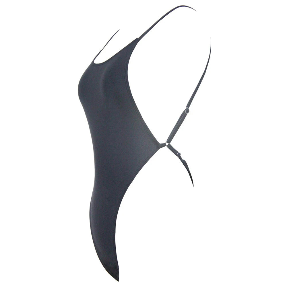 2025 Sexy Sparkling Shiny Women Swimwear One Piece Swimsuit Female High Cut Monokini Backless Bather Bathing Suit Swim Bodysuit