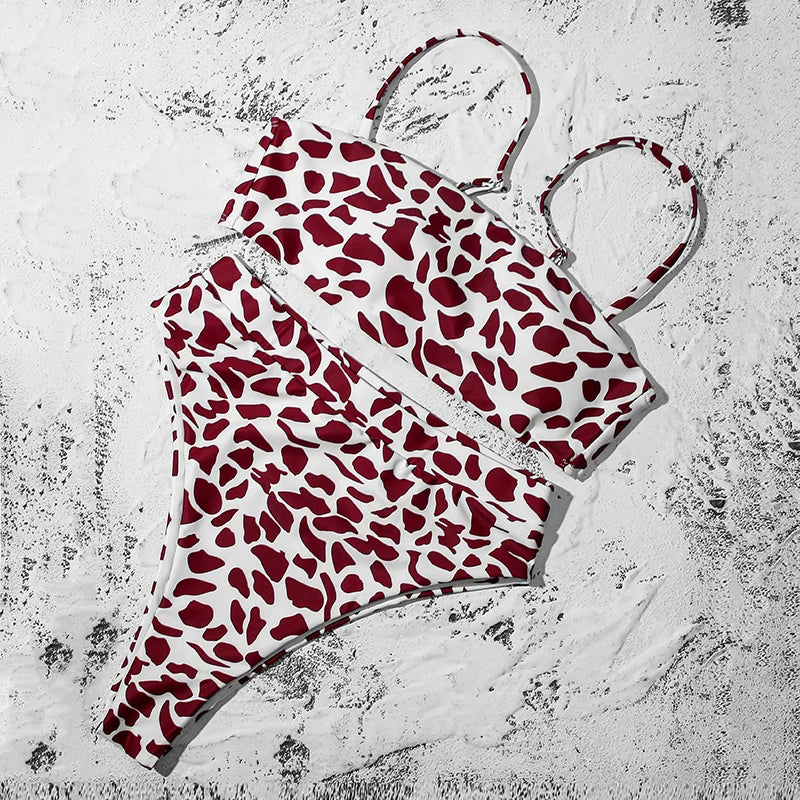 ZTVitality Sexy Bikinis Solid Push Up Bikini 2021 Hot Sale Padded Bra Straps High Waist Swimsuit Female Swimwear Women Biquini