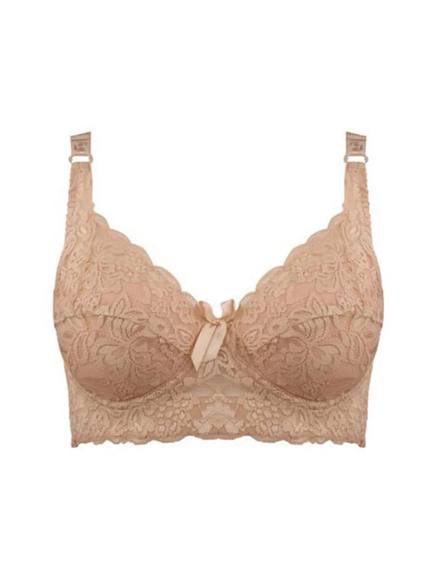 C D E Big Size 2024 Women Bra Bralette Ultrathin Pure Cotton Brassiere Hollow out Underwear Sexy Lace Plus Size 34-46 B C D Cups