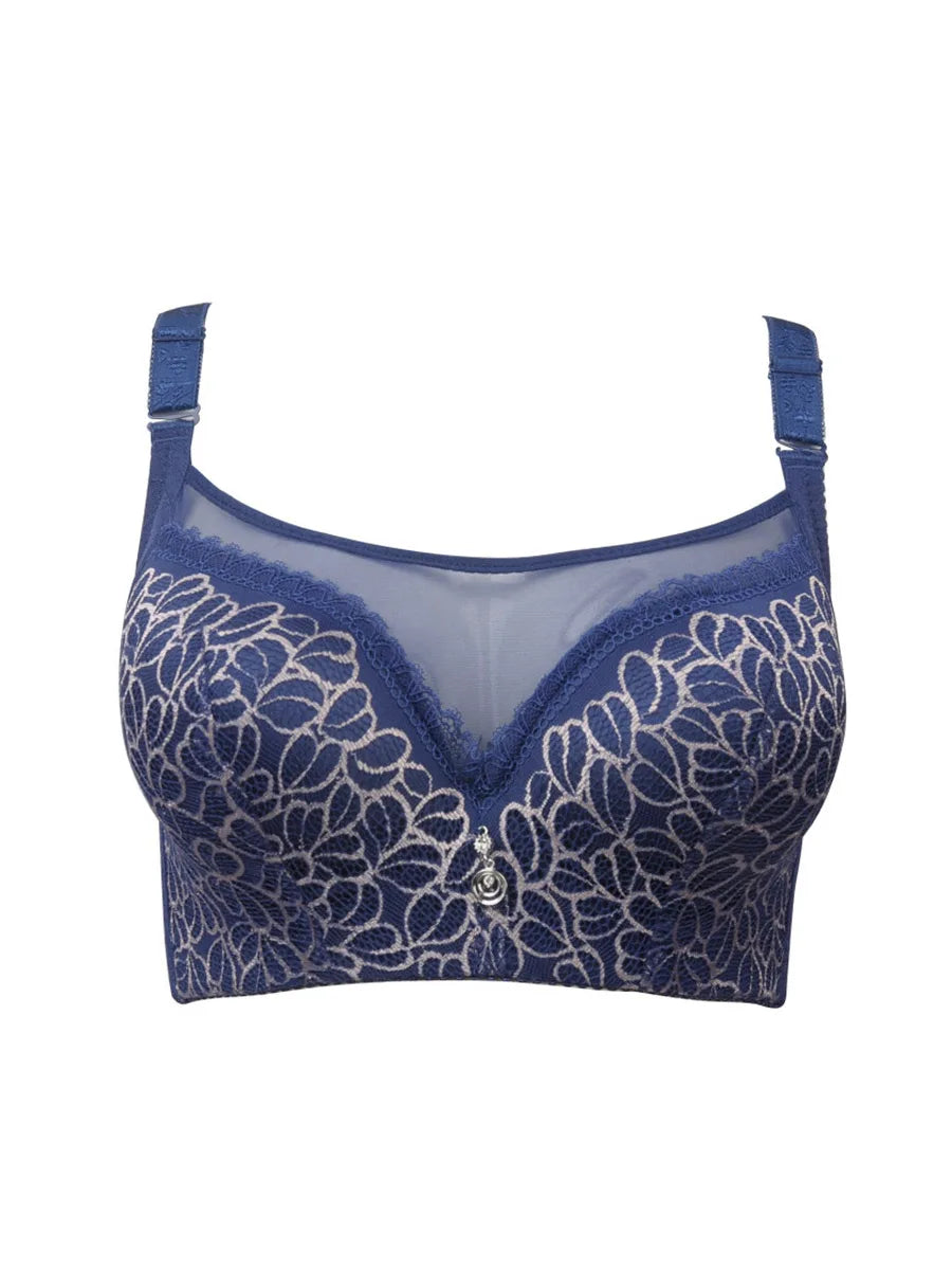 Women sexy lace bra big size Super Push Up bra anti emptied brassiere underwear Intimates lingerie 75 80 85 90 95 100 105 B C D