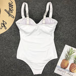 Sexy Underwired Bra Cup One Piece Swimsuit Women Swimwear Female Monokini Push Up Bather Bathing Suit Swim Wear Sexy Bodysuit