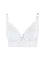 42 44 46 underwear plus large size underwire top bh bralette lace Sexy Women's bra intimates deep V brassiere C D Cup Embroidery
