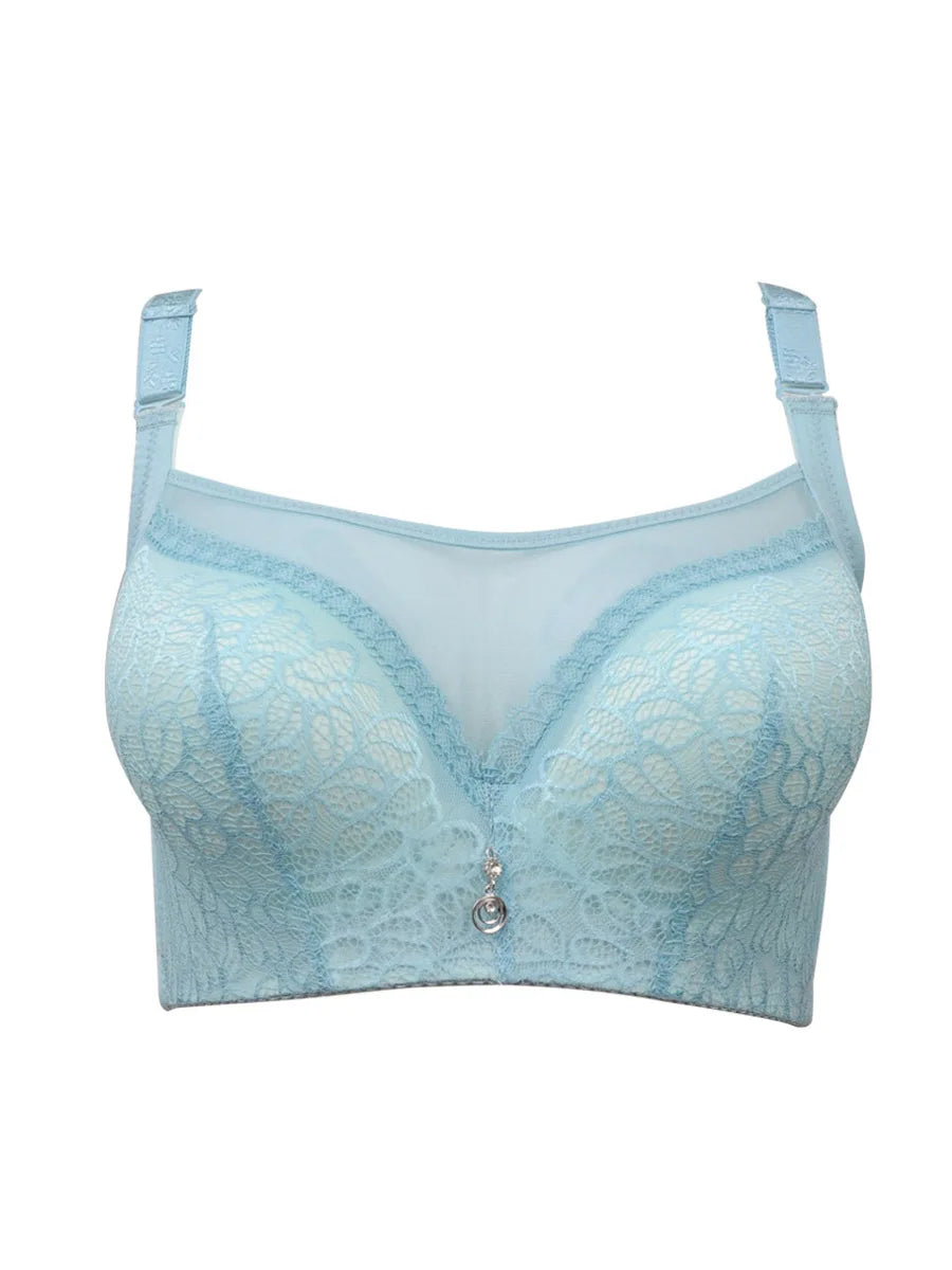 Women sexy lace bra big size Super Push Up bra anti emptied brassiere underwear Intimates lingerie 75 80 85 90 95 100 105 B C D