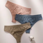 3Pcs/Set Thongs Women's G-String Sexy Female Seamless Underwear Breathable Panties Soft Sexy Lingerie Comfort Intimate
