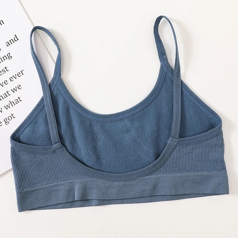 Women Seamless Bra And Panties Set Female Sport V-neck Unlined Bra High Rise Shorts Stretchy Underwear Sexy Lingerie Set