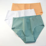 1 Pack Soft Cotton Briefs Women High Waist Panties Ladies Solid Color Women's Full Coverage Plus Size Lingerie M-2XL Intimates