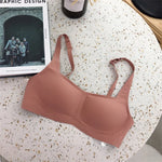 Women's Square Neck Seamless Adjustable Strap Wireless Bra Comfort Sexy Lingerie Invisible Underwear Ladies Intimates S-XL