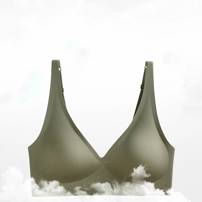 No Show Bras For Women Push-Up Bra Wire Free Brassiere Sexy Lingerie Padded Underwear Plus Size Sleepwear Bra Intimates S-3XL